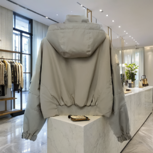 Relaxed Hooded Zip-Up Jacket